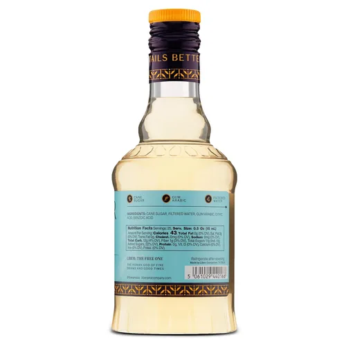 Vista 6 de Liber & Co. Jarabe de goma clásico – El jarabe simple superior con azúcar de caña pura y goma de mascar árabe natural – Hace 25 bebidas – esencial