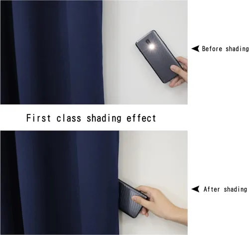 Vista 27 de Cortinas opacas para dormitorio con línea negra, 100 % opacas, con aislamiento térmico, cortinas largas para sala de estar, tratamiento de ventanas