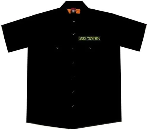 Vista 2 de Lucky Brand Mens Zombie Joes Hot Rod Car Work Shirt