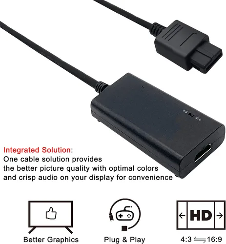 Vista 3 de HDMI Cable for Super Nintendo SNES, Super Famicom SFC Console