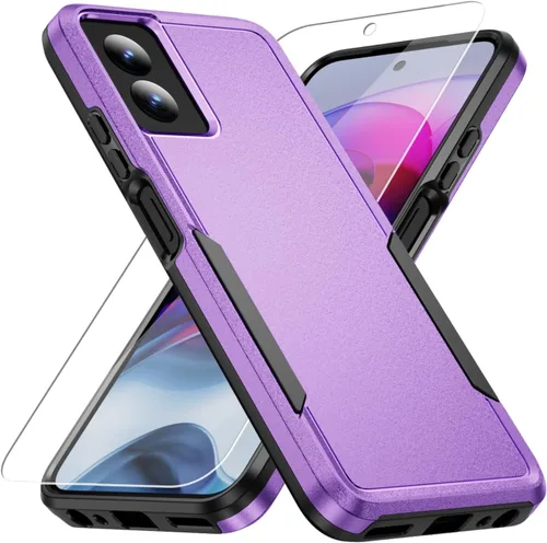 Vista 26 de Funda para Moto G Stylus 5G 2022, con Protector de Pantalla, [Probada contra Caídas de Grado Militar] Funda Protectora de Servicio Pesado Resistente
