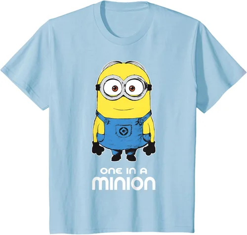 Vista 14 de Despicable Me Camiseta estampada Minions Bob One in A Minion Negro