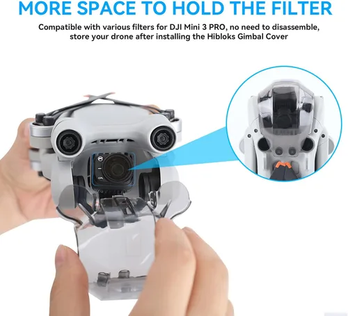 Vista 3 de Soporte para hélices, estabilizador de cuchilla compatible con DJI Mini 3 Pro y cubierta de cardán, protector de lente para DJI Mini 3 Pro Accesorios