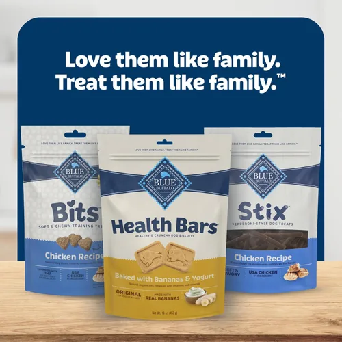 Vista 9 de Blue Buffalo Health Bars Galletas de plátanos y yogur para perros, 16 onzas