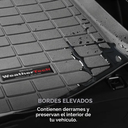 Vista 4 de WeatherTech Forro de maletero de carga para Honda Odyssey, detrás de la segunda fila (40278), negro