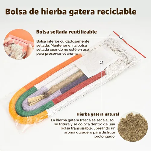 Vista 7 de Juguetes interactivos para gatos de interior, 3 cuerdas para masticar, 1 3 cuerdas para gatos+1 palito de dentición