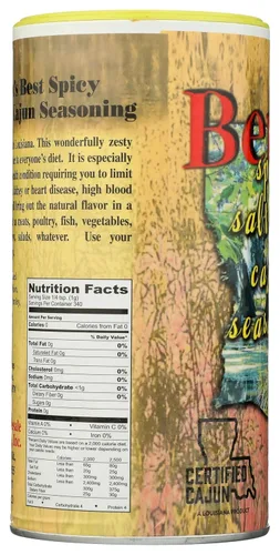Vista 4 de Benoits Best condimento picante sin sal 12 oz