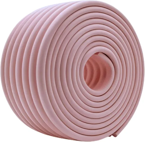 Vista 12 de M2cbridge Cobertura Multifuncional para Bordes y Esquinas, Protector de Seguridad para Bebés, DIY (Negro 4 m) Parachoques NBR de alta densidad
