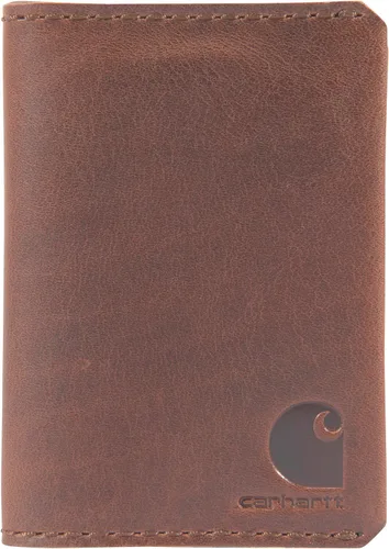 Vista 8 de Carhartt Carteras de cuero Craftsman para hombre, disponibles en varios estilos y colores, color negro (cuaderno)