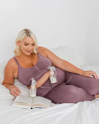 Vista 4 de Kindred Bravely Sublime Lounge & Sleep Pumping Bra Sujetador para dormir con manos libres y lactancia