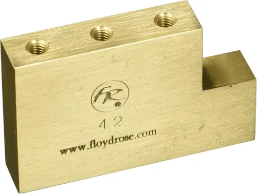 Vista 4 de Floyd Rose FROFTBL32 Fat Brass L Block Puente para Guitarra Eléctrica, 1.260 in