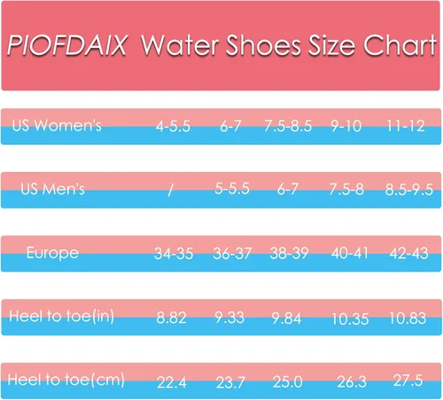 Vista 3 de PIOFDAIX Water Shoes for Women and Men, Quick-Dry Beach Aqua Socks Swim Shoes, Pool Water Socks with Foot Massage