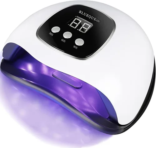 Vista 8 de BIGBEAR - Luz UV para uñas, lámpara de uñas UV LED de 48 W para esmalte de gel, secador de uñas rápido con sensor automático, 3 ajustes