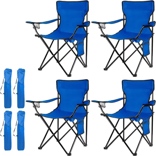 Vista 9 de Damei century Paquete de 4 sillas plegables para camping, ligeras, sin instalación, silla portátil para playa, césped, deportes al aire libre