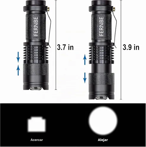 Vista 3 de SK-68 Paquete de 5 mini linterna LED de mano con 3 modos