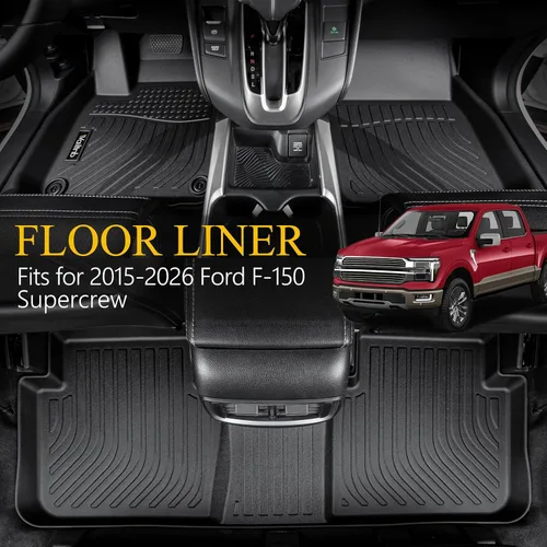 Vista 113 de Tapetes de piso para todo clima y forro de carga con respaldo para Chevrolet Suburban de 7 asientos 2021-2025 / GMC Yukon XL de 7 asientos
