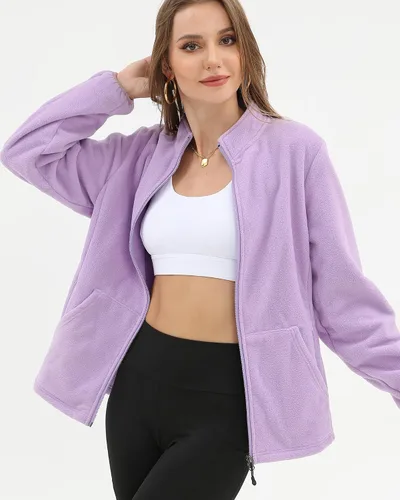 Vista 7 de Argstar Chaqueta polar para mujer con 6 bolsillos (XS-2XL)
