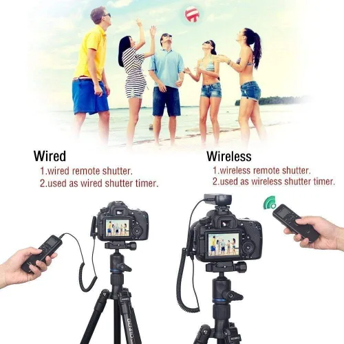 Vista 6 de PHOLSY Control remoto con temporizador de cámara con HDR compatible con Canon R100 R8 R6ii R7 R10 90D 250D 850D 6Dii 7Dii G1Xiii; para Olympus OM-1