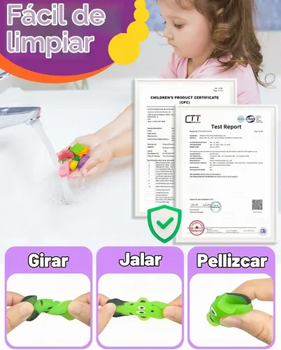 Vista 5 de 30 piezas de juguetes blandos Mochi de Halloween para niños, recuerdos