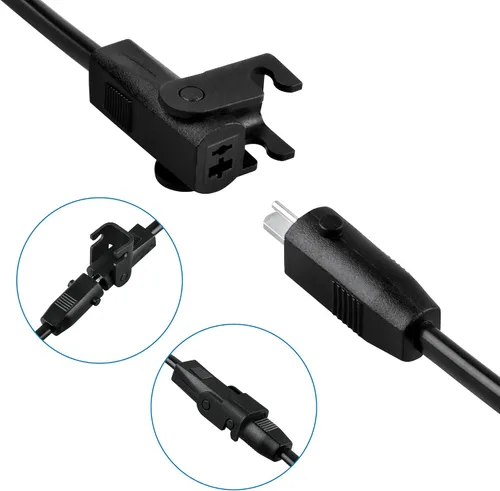 Vista 6 de Extensión de 6.6 pies de 2 pines para sofá reclinable de salida de CC Cable de alimentación para Hmleaf OKIN LA-z-boy silla elevadora reclinable
