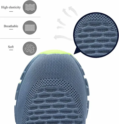Vista 3 de Zapatos para correr para hombres, zapatos de deporte de moda, transpirable, antideslizante, gimnasio, deportes de trabajo, entrenadores