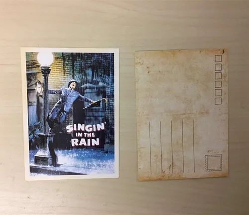 Vista 2 de DreamHigh Paquete al por mayor de 64 piezas de tarjetas postales coleccionables con anuncios vintage y pósteres de películas