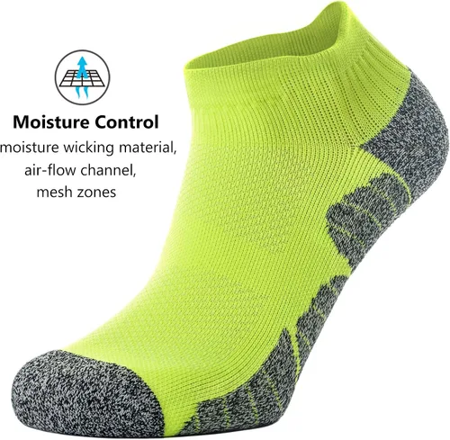 Vista 4 de CWVLC Paquete múltiple de calcetines deportivos de compresión acolchados unisex
