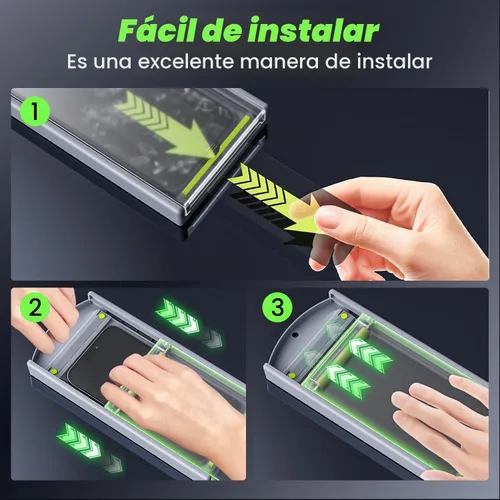 Vista 5 de WSKEN Protector de pantalla de privacidad para Samsung Galaxy S24, vidrio templado [antiespía de 24°] [cero burbujas]