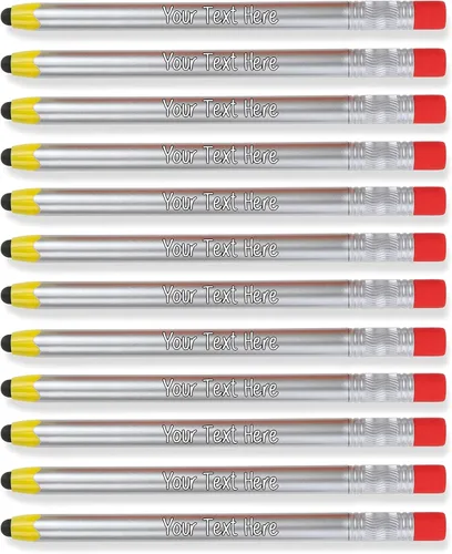Vista 5 de Bolígrafos personalizados con tu logotipo o texto personalizado, paquete de 12 unidades a granel para negocios, fiestas y eventos, bolígrafo 2 en 1