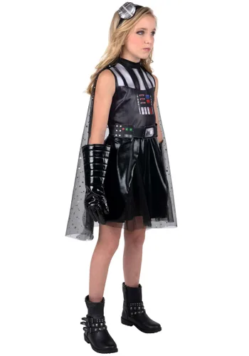 Vista 3 de Vestido de Disfraz de Darth Vader para Niña de Star Wars Multicolor