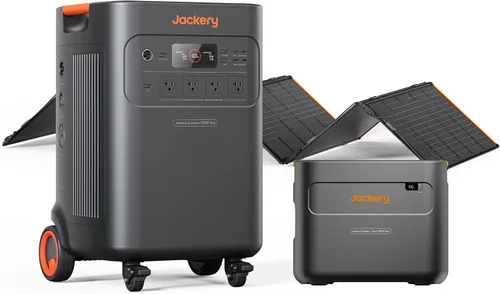 Vista 11 de Jackery Generador solar 5000 Plus y paneles de 2x200W, 5040Wh, salida de CA