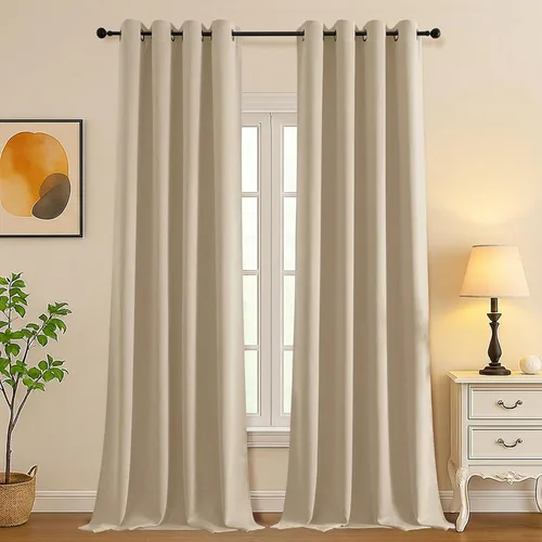 Vista 134 de Simplebrand Juego de 2 paneles de cenefa aguamarina para ventana de cocina de 14 pulgadas de largo, cortinas de oscurecimiento de habitación