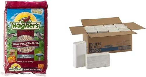 Vista 10 de Wagner's 62006 Mezcla de 20 libras del medio oeste y 18542 alimento para pájaros silvestres de maíz agrietado de 10 libras