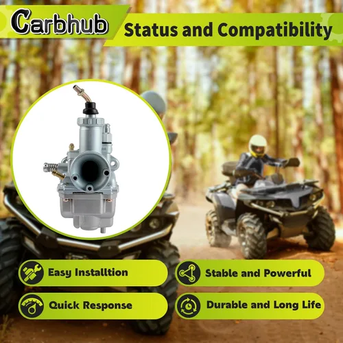 Vista 2 de Carbhub YFB250 Carburador para Yamaha Timberwolf 250 YFB250 YFB250FW Carb 1992 1993 1994 1995 1996 1997 1998 1999 2000, Carburador Yamaha Timberwolf
