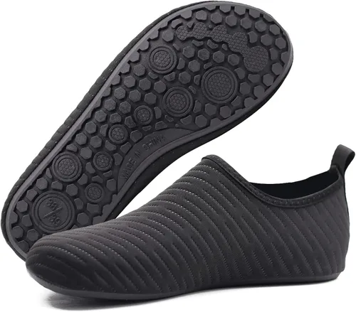 Vista 3 de Zapatos de agua para hombre, mujer, niños, pies descalzos de secado rápido, deportes de playa y natación sin agujetas.