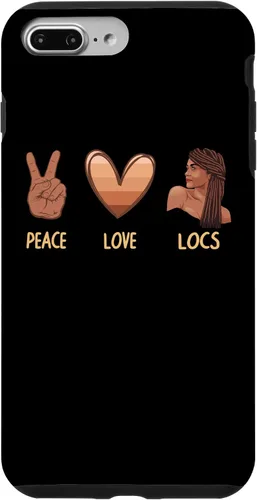 Vista 9 de Funda para iPhone 15 Cool Locs para mujeres y niñas, diseño de melanina negra