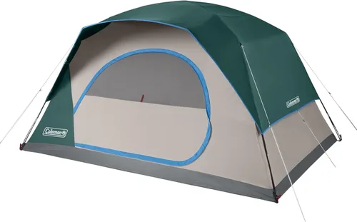 Vista 10 de Coleman Skydome Camping Tent with 5 Minute Setup, 2/4/6/8 Person Weatherproof Tent with Rainfly & Carry Bag, 20% More Headroom Than Traditional