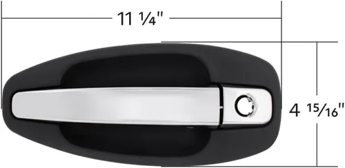 Vista 6 de Manija de puerta exterior cromada para pasajeros Kenworth T680/T880 13-23, W990 19-23