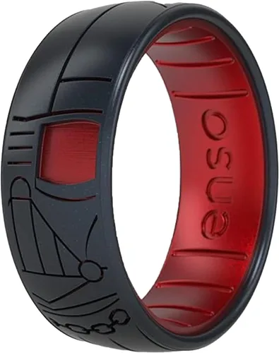 Vista 15 de Enso Rings Anillo de boda de silicona – Diseños grabados de Star Wars – Ajuste cómodo – Hecho en Estados Unidos – Ideal para uso activo