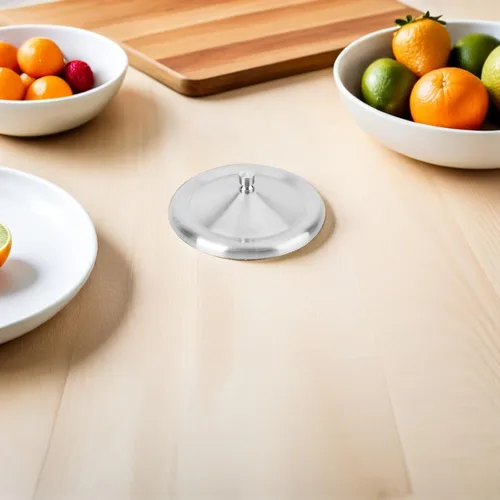 Vista 4 de Cabilock Tapa de taza de acero inoxidable de 4.8 pulgadas, resistente a fugas, para café, té, tapa portátil de retención de calor, para uso en casa