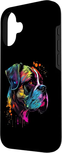 Vista 2 de Boxer Dog Lovers Pop Art Design Cute Boxer Dog Case for iPhone 16