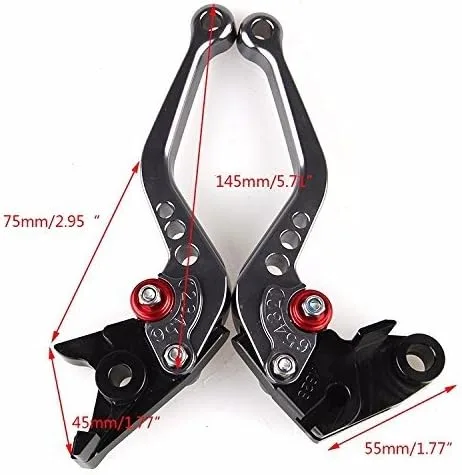 Vista 6 de Keewor Palancas de embrague de freno corto ajustables CNC para Kawasaki VULCAN/S 650cc 2015-2016 VERSYS 1000 2015-2016 VERSYS (650cc) 2015-2016 gris