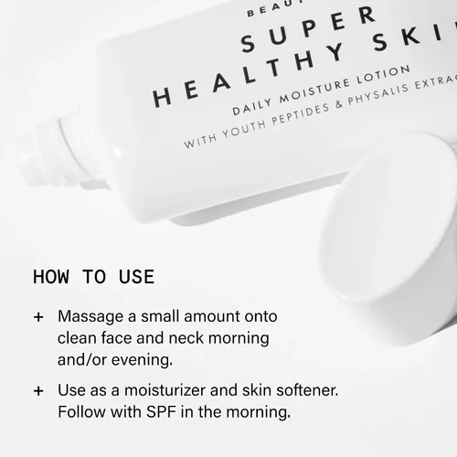 Vista 6 de Beauty Pie Super Healthy Skin Daily Moisture Lotion, 6.8 fl oz (6.7 fl oz) – Crema hidratante ligera y sin fragancia con ácido hialurónico, péptidos