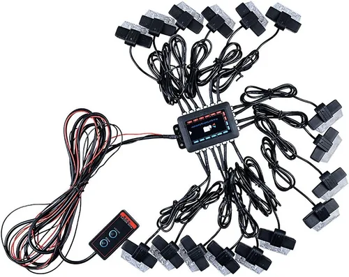 Vista 7 de Combo 2-LED camión remolque coche advertencia emergencia peligro luz estroboscópica barra