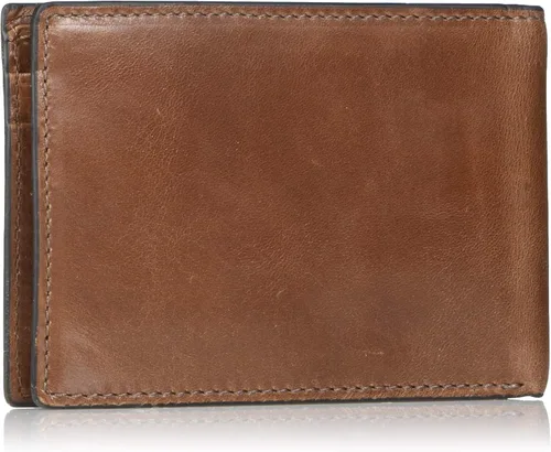 Vista 2 de Fossil Mens Ryan Leather RFID-Blocking Slim Minimalist Bifold Front Pocket Wallet