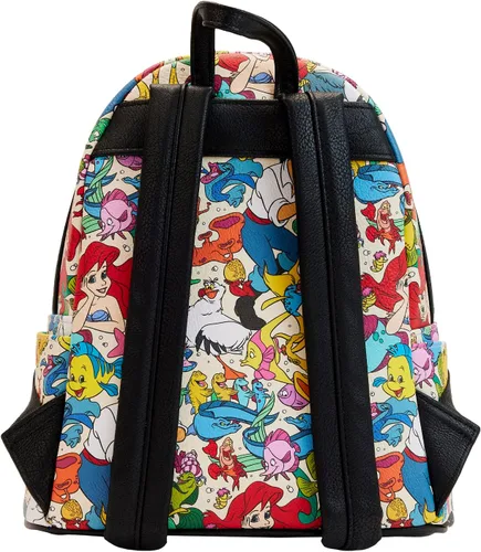 Vista 3 de Loungefly Disney The Little Mermaid - Bolso de hombro con doble correa para mujer Multi Sirena