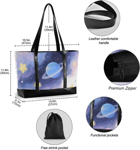 Vista 6 de Blue Planet professional laptop bag for men with zipper work purses for teacher with estuche para laptop 14 pulgadas