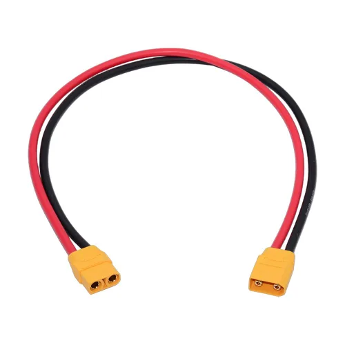 Vista 10 de xiwai XT30 Enchufe hembra a hembra 18AWG Cable de extensión Conector de carga para batería RC Estación de energía portátil Panel solar de 1.6 pies