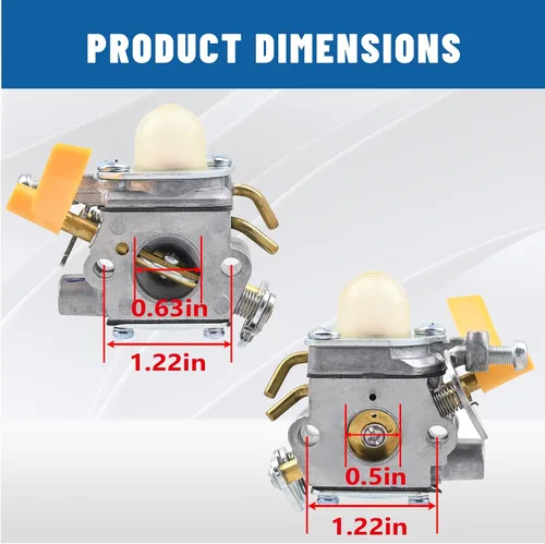Vista 4 de Carburador con kit de herramientas de ajuste Destornillador de repuesto para Zama C1U-H60 Ryobi RY29550 RY30530 RY30550 RY30570 RY30931 RY30951