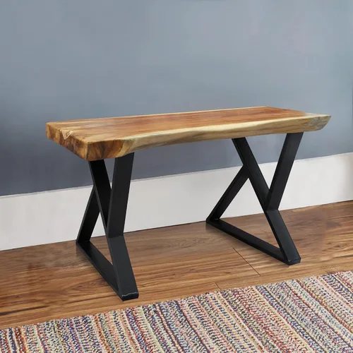 Vista 3 de Patas de mesa de metal resistentes de 16 pulgadas de alto, patas negras de hierro industrial, tubo cuadrado tipo Z, patas resistentes para muebles